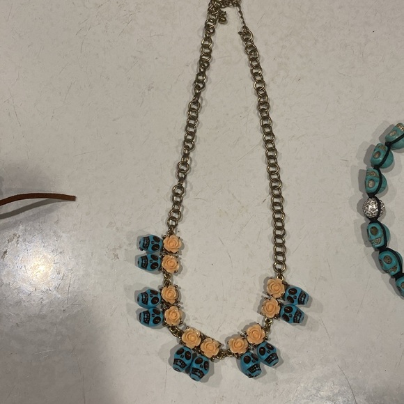 Skeleton Jewelry Lot - 2 Bracelets and 1 Necklace - Picture 5 of 9